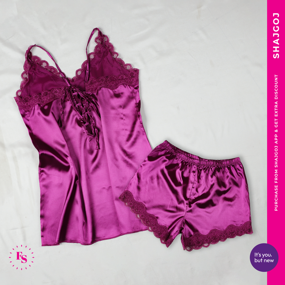 Freesia Super Cozy Nightwear Set - Purple